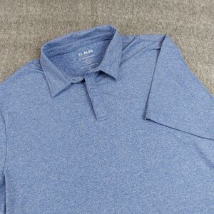 01.Algo Polo Shirt Men's XL Blue Performance Golf Short Sleeve UV SPF 40